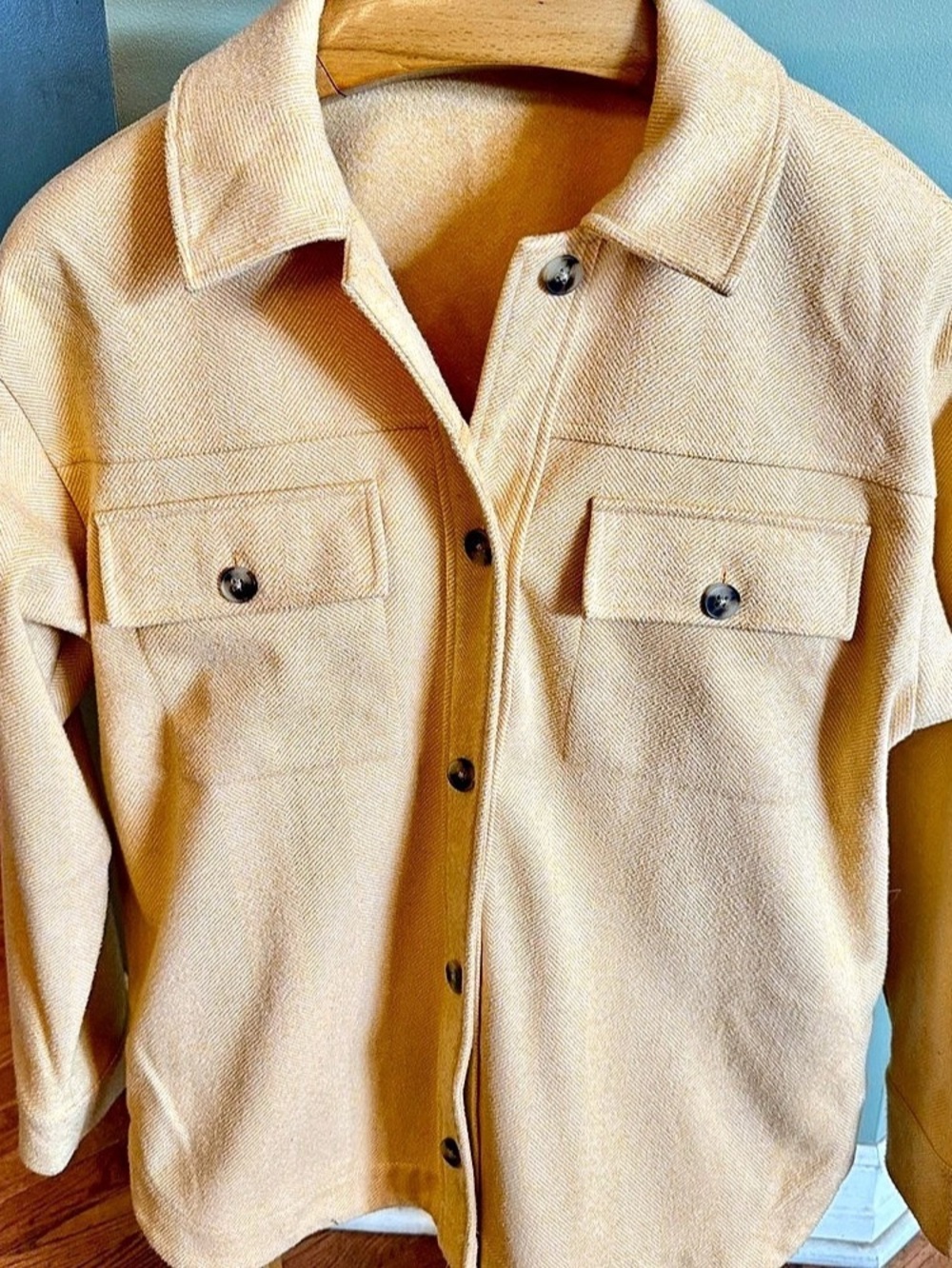 Madewell Brushed Herringbone Knit Shirt Jacket